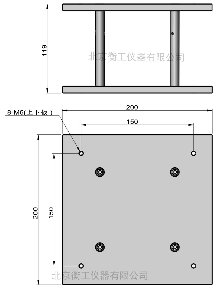 衡工HGM1H3尺寸外形图