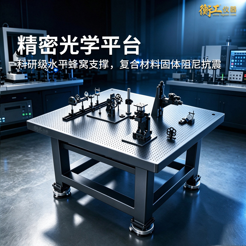 精密光学平台PTA系列刚性支撑隔振科研级水平蜂窝支撑隔震光学实验平台
